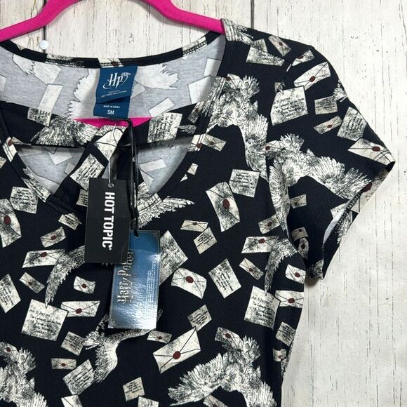 Harry Potter X Hot Topic Collection Hogwarts Letter Skater Dress Black Size S - Picture 4 of 16